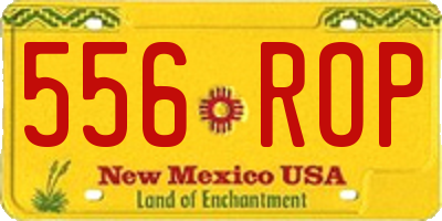 NM license plate 556ROP