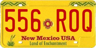 NM license plate 556ROQ