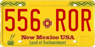 NM license plate 556ROR
