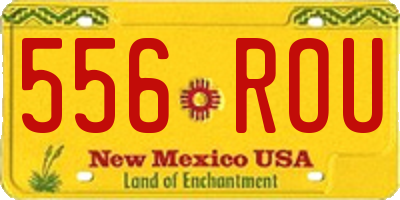 NM license plate 556ROU