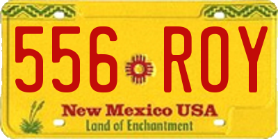 NM license plate 556ROY