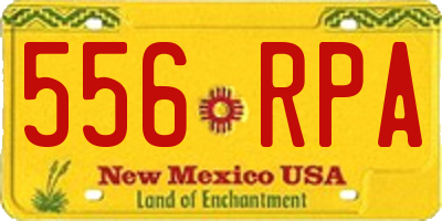NM license plate 556RPA