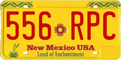 NM license plate 556RPC