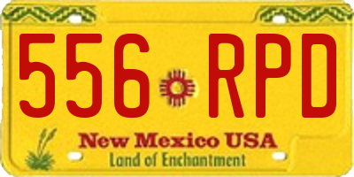 NM license plate 556RPD
