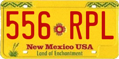 NM license plate 556RPL