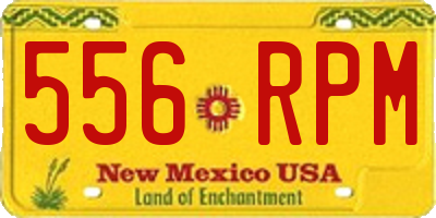 NM license plate 556RPM