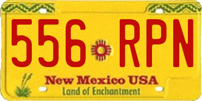 NM license plate 556RPN