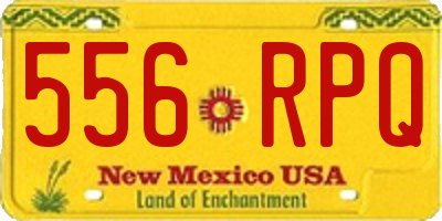 NM license plate 556RPQ