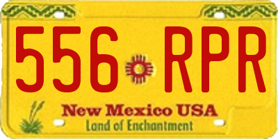 NM license plate 556RPR