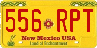 NM license plate 556RPT