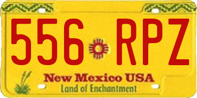NM license plate 556RPZ