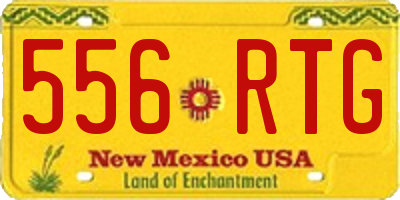 NM license plate 556RTG