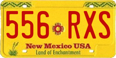 NM license plate 556RXS