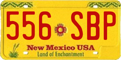NM license plate 556SBP