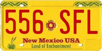 NM license plate 556SFL
