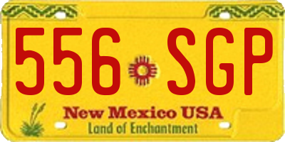 NM license plate 556SGP