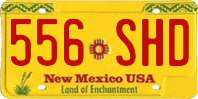 NM license plate 556SHD
