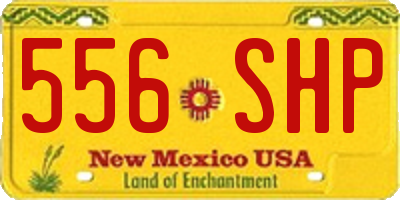 NM license plate 556SHP