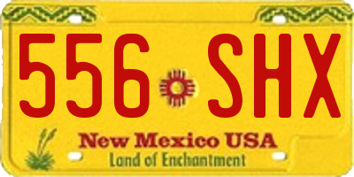 NM license plate 556SHX