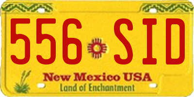 NM license plate 556SID