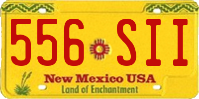 NM license plate 556SII