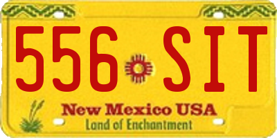 NM license plate 556SIT