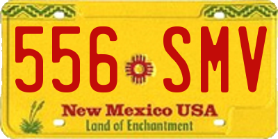 NM license plate 556SMV