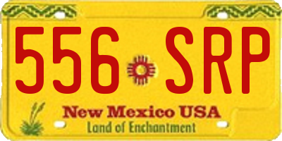 NM license plate 556SRP