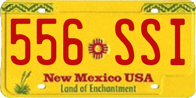 NM license plate 556SSI