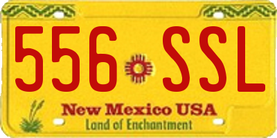 NM license plate 556SSL