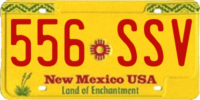 NM license plate 556SSV