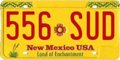 NM license plate 556SUD