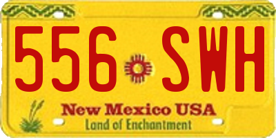 NM license plate 556SWH