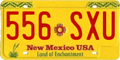 NM license plate 556SXU