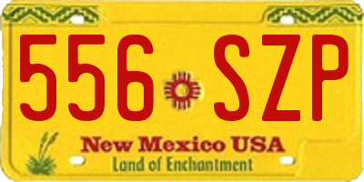 NM license plate 556SZP