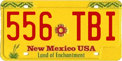 NM license plate 556TBI