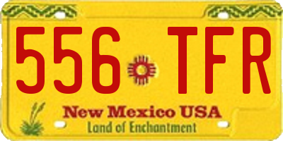 NM license plate 556TFR