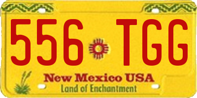 NM license plate 556TGG