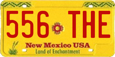 NM license plate 556THE