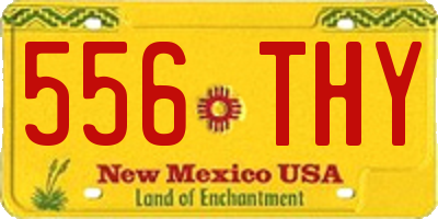 NM license plate 556THY