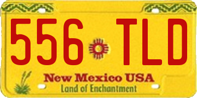 NM license plate 556TLD