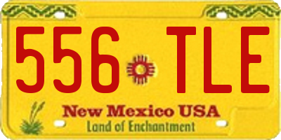 NM license plate 556TLE