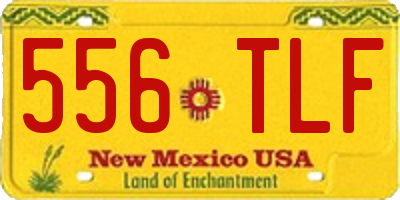 NM license plate 556TLF