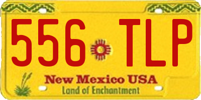 NM license plate 556TLP