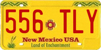 NM license plate 556TLY
