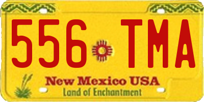 NM license plate 556TMA