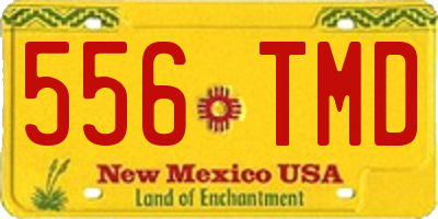 NM license plate 556TMD