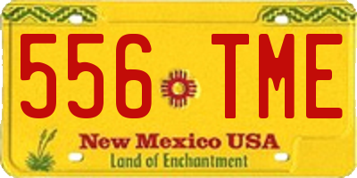 NM license plate 556TME