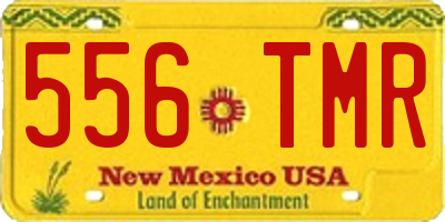 NM license plate 556TMR