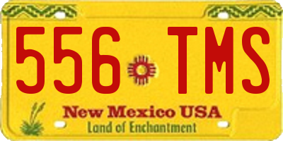 NM license plate 556TMS